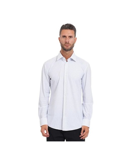 Boss White Formal Shirts for men