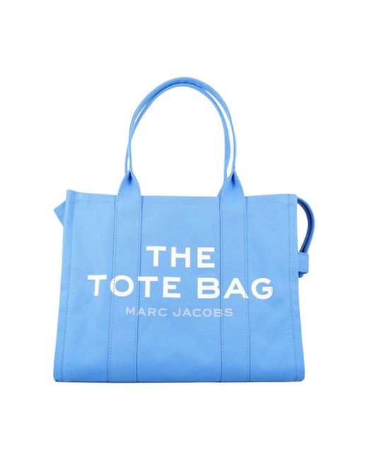 Marc Jacobs Blue Grüne Canvas-Tote-Tasche Stilvoll