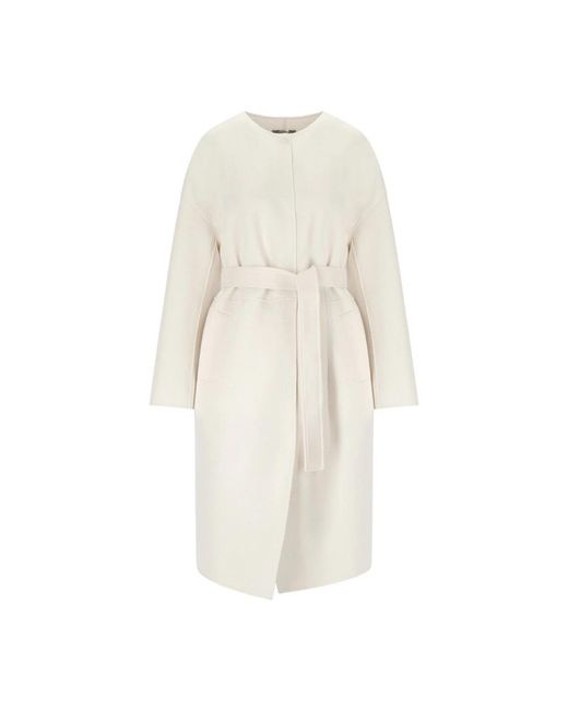 Max Mara Natural Belted Coats
