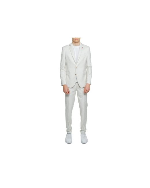 MULISH Polyester Tweedelig Pak in het White voor heren