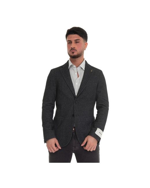 Paoloni Black Blazers for men