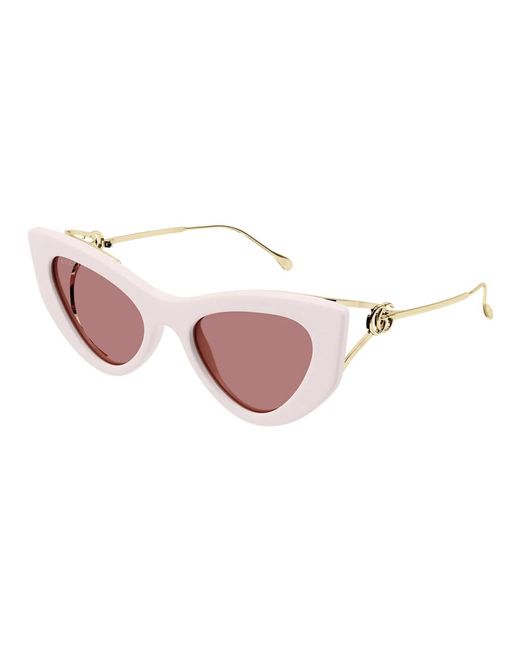 Gucci Pink Flache front cat-eye sonnenbrille gg1565s