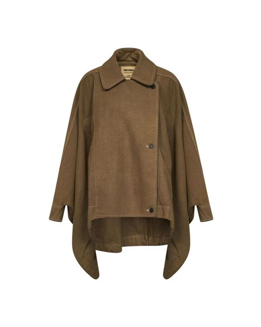 Uma Wang Uw6030 Cape in het Green