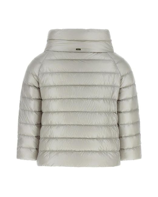 Herno Gray Sofia Mini Hood