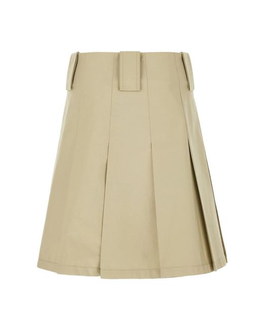 Burberry Natural Short Skirts