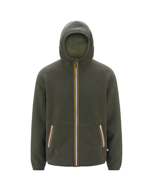 K-Way Jack Sherpa Jacket in het Green voor heren