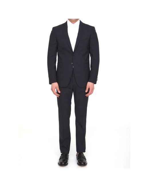 Tonello Black Single Breasted Suits for men