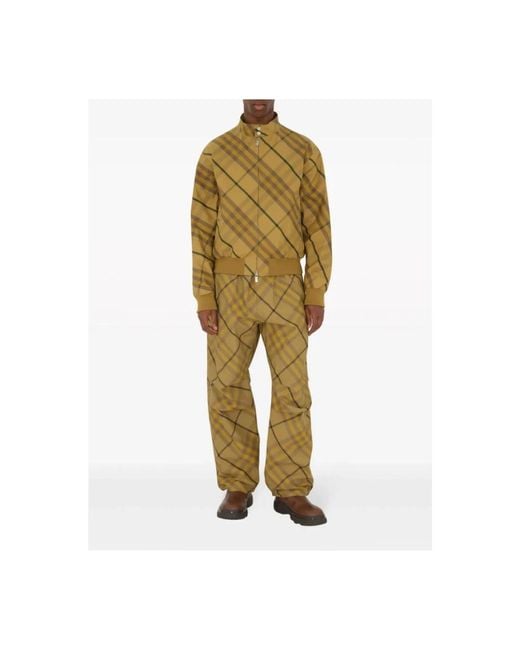 Burberry Green Bomber Jackets for men