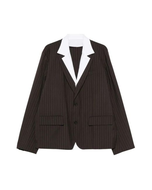Sacai Black Blazers for men