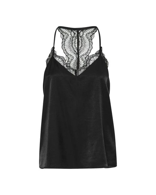 Sleeveless Tops di Cream in Black