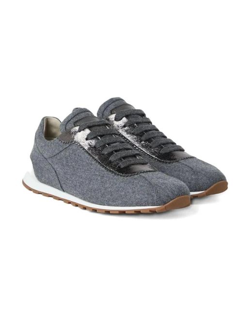 Brunello Cucinelli Blue Sneakers
