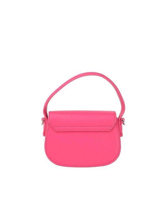 Gaelle Paris Pink Fuchsia Schultertasche Mit 3D-Logo