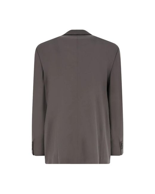 Giorgio Armani Gray Double Breasted Suits for men