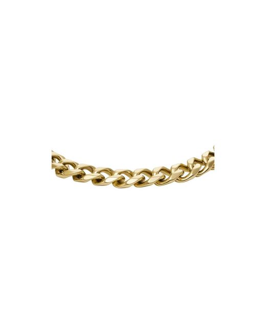 Bracelets Fossil de hombre de color Metallic