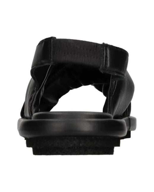 Patrizia Bonfanti Black Flat Sandals