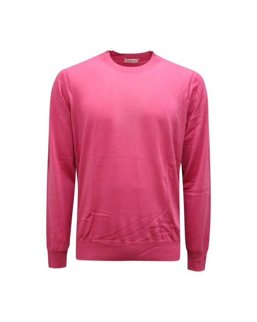 Paolo Pecora Wollpullover in Pink für Herren
