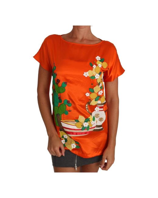 Dolce & Gabbana Orange Blouses