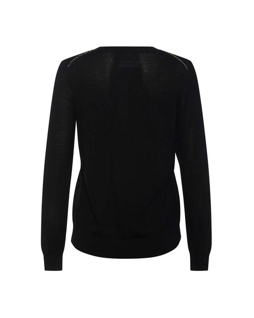 Heartmade Black Schwarzer Merinowollstrickpullover