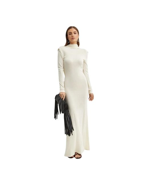 AYA MUSE White Knitted Dresses
