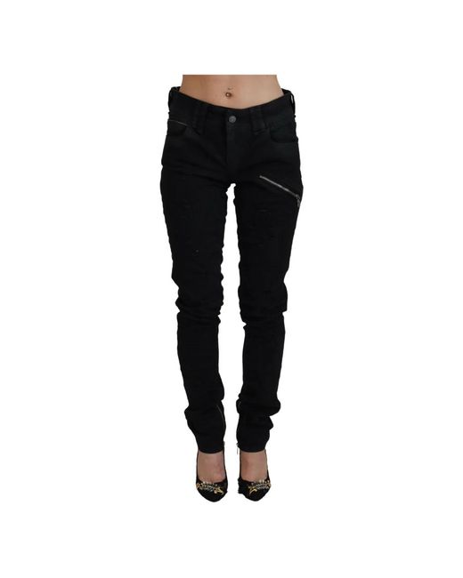 John Galliano Black Slim-Fit Trousers