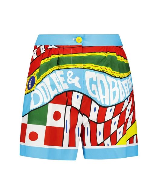 Dolce & Gabbana Multicolor Casual Shorts