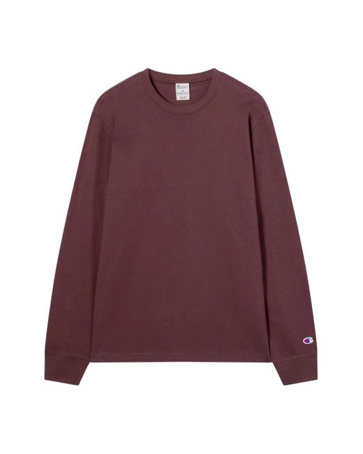 Champion Purple Long Sleeve Tops for men