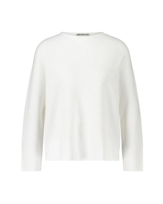 Drykorn White Oversized pullover mimas leichter strick
