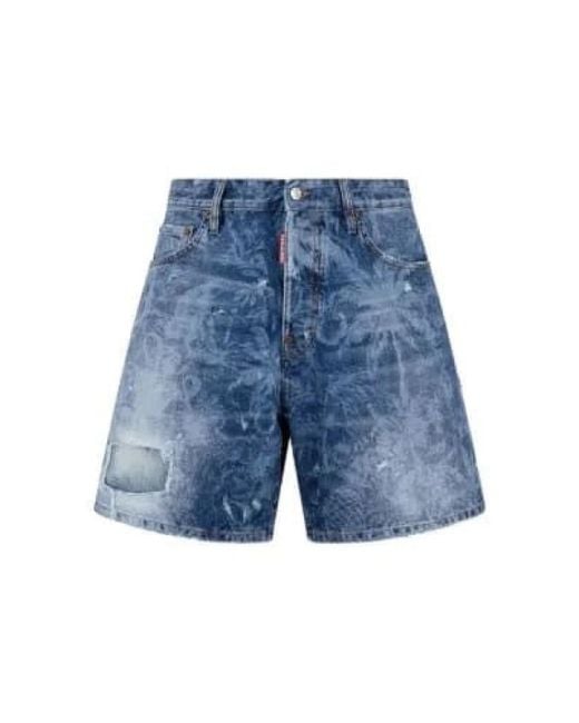 DSquared² Blue Denim Shorts for men