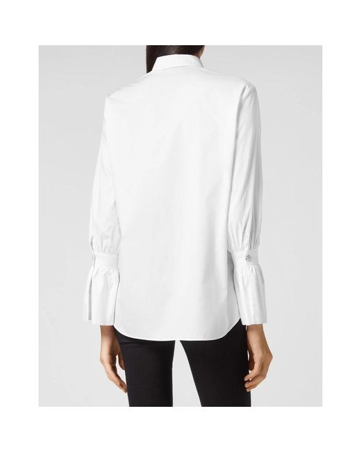 Philipp Plein Overhemden ,Wit ,Katoen Shirt Regular Fit in het White
