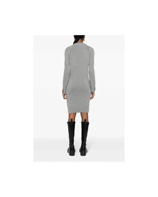 Dresses > day dresses > knitted dresses Ermanno Scervino en coloris Gray