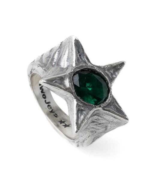 Twojeys Metallic Rings