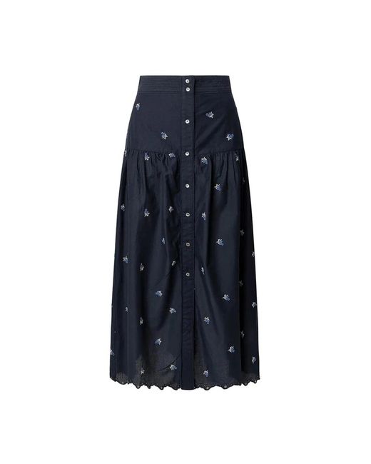 Pepe Jeans Blue Midi Skirts