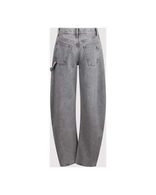 The Attico Gray Wide-leg effie jeans