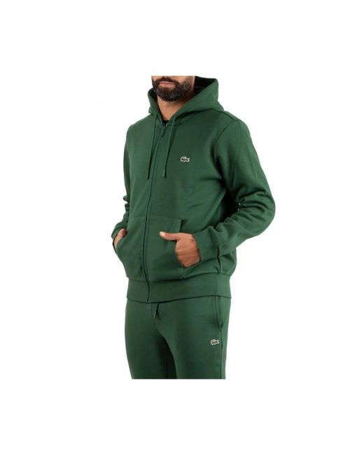 Lacoste Green Zip-Throughs for men
