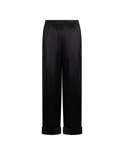 Dolce & Gabbana Black Wide Trousers