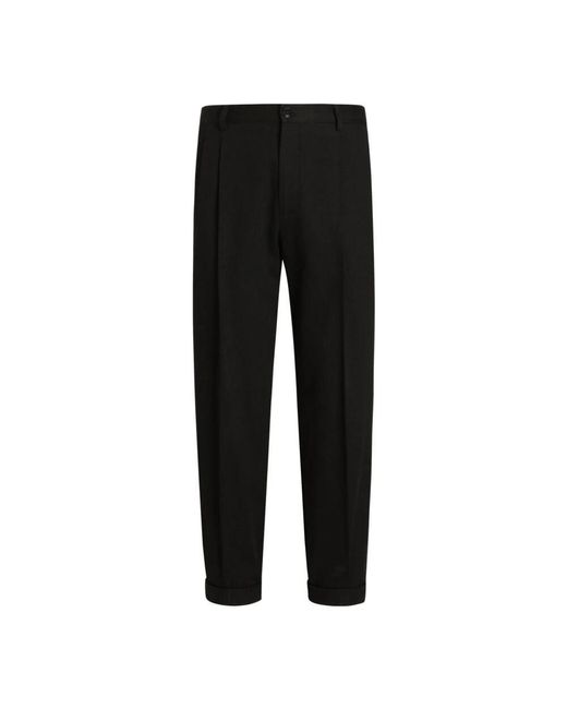 Dolce & Gabbana Schwarze hose mit pences in Black für Herren