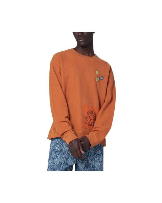 Brain Dead Orange Sweatshirts for men