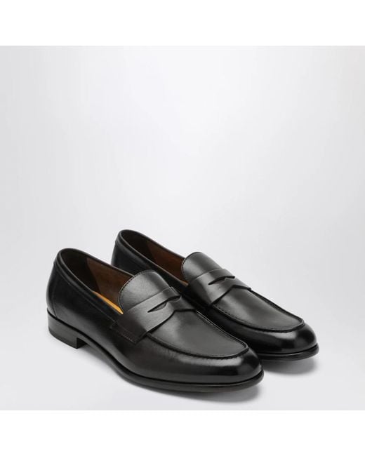 Doucal's Black Loafers for men