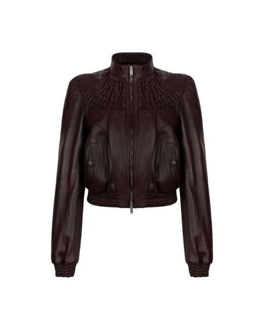 McQueen Black Leather Jackets