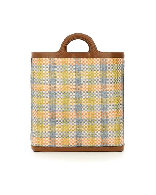 Marni Metallic Shopping Bags