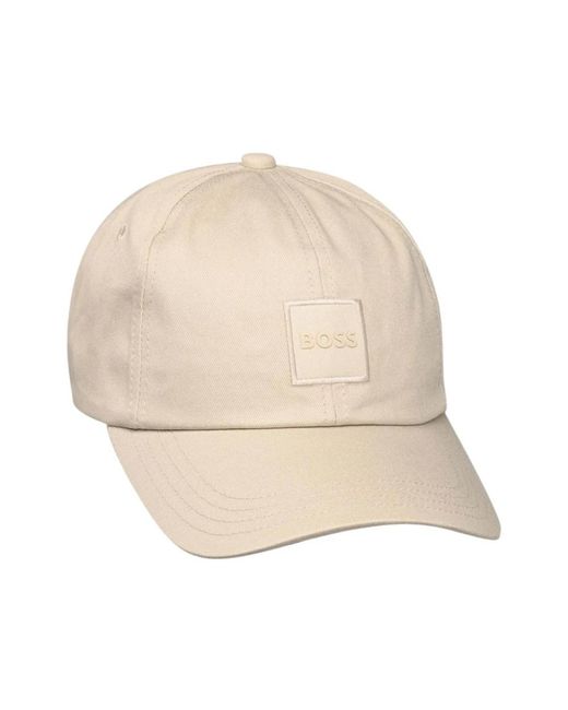 Boss Accessoires ,Katoen Derrel-Pl Cap in het Natural voor heren