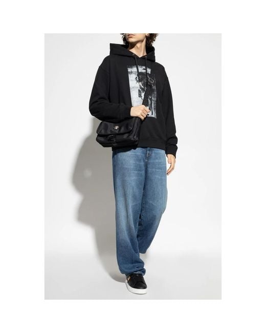 Versace Black Hoodies for men