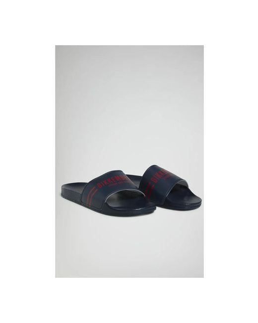 Bikkembergs Blue Sliders for men