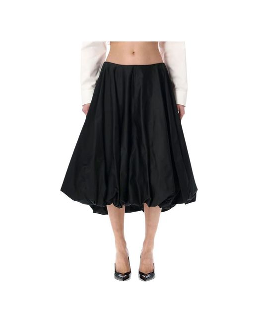 Balenciaga Black Midi Skirts
