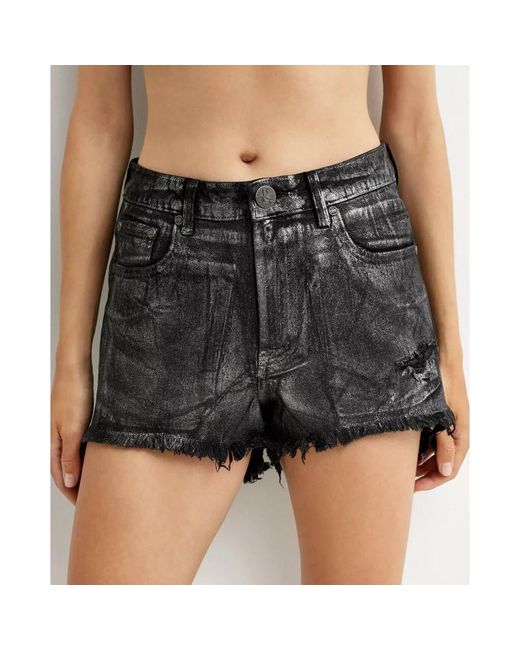 One Teaspoon Black Denim Shorts