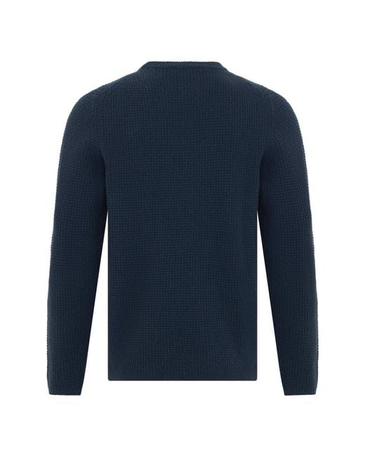 Fedeli Rundhals-Pullover in Blue für Herren