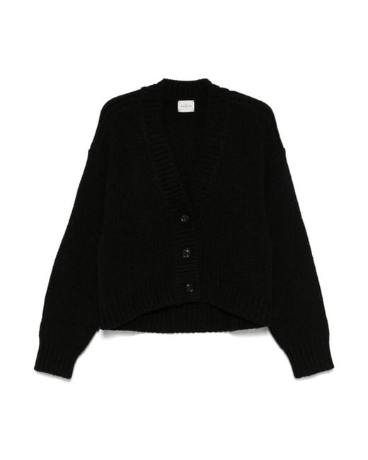 LeKasha Black Schwarzer chunky cardigan