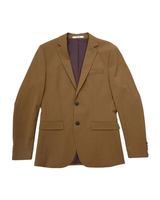 SELECTED Jassen ,Bruin ,Slim Flex Ermine Blazer in het Brown voor heren
