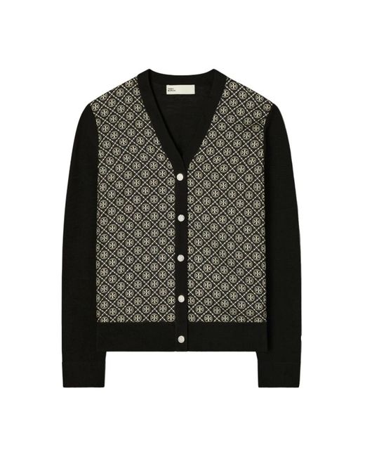 Cardigans Tory Burch de color Black