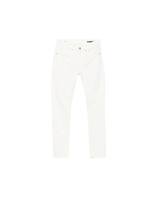 Dondup White Skinny Fit Jeans for men